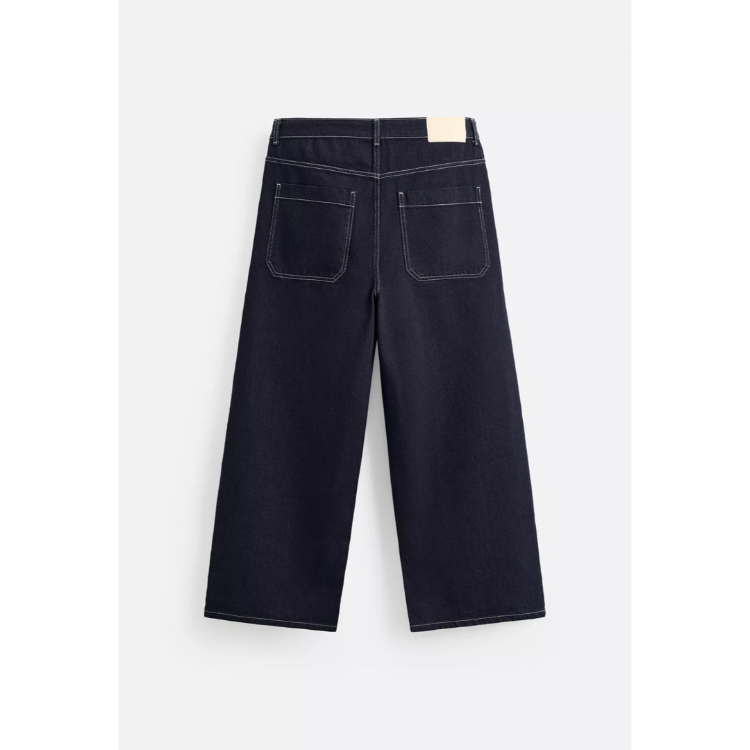 ZARA - ZARA ワイドレッグバギーデニムパンツ EU40新品タグ付き ZARA - ZARA ワイドレッグバギーデニムパンツ EU40新品タグ付き