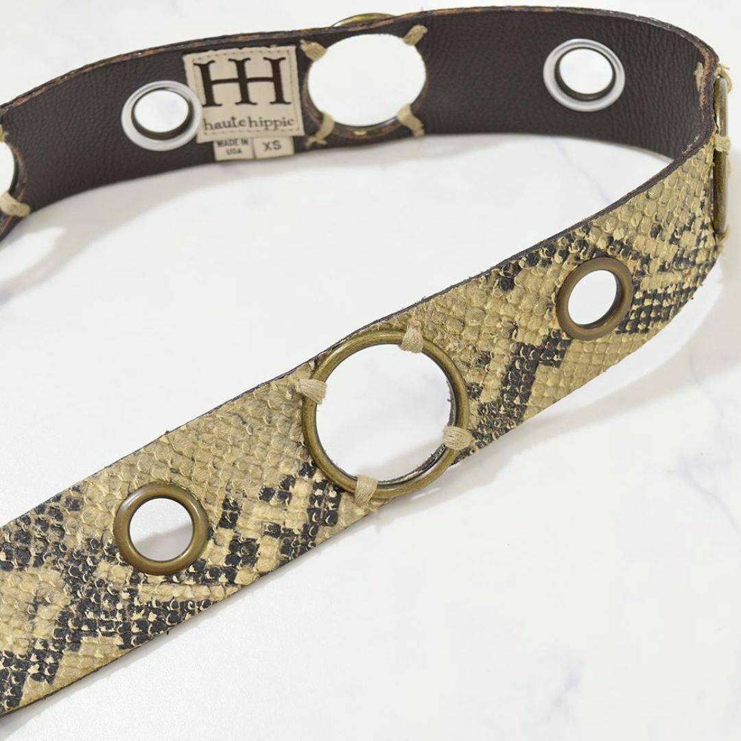 y2k USA製 haute hippie パイソン リング レザーベルトの通販 by y2k USA製 haute hippie パイソン リング レザーベルトの通販 by