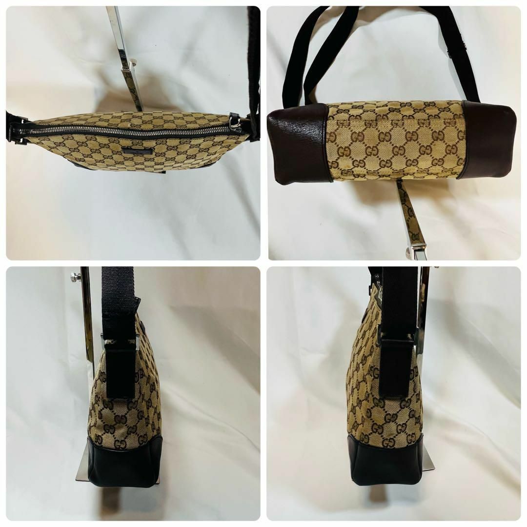 GUCCI - 極美品 グッチ GGマーク メッセンジャー ショルダー GUCCI - 極美品 グッチ GGマーク メッセンジャー ショルダー