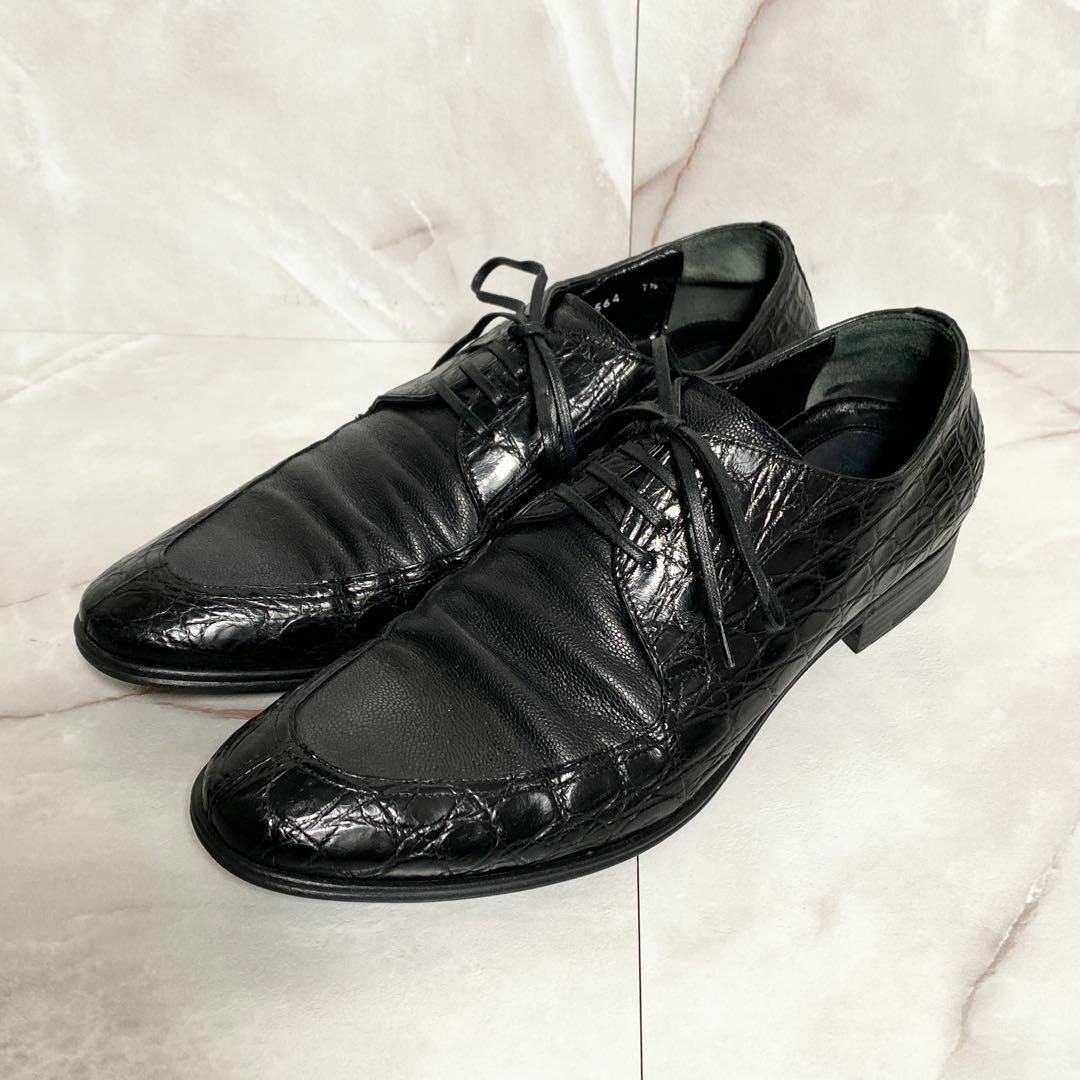 DOLCE&GABBANA - A15518 美品 ドルチェ&ガッバーナ クロコ×シボ DOLCE&GABBANA - A15518 美品 ドルチェ&ガッバーナ クロコ×シボ