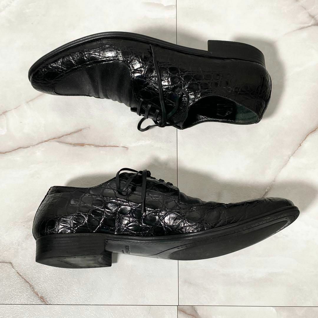 DOLCE&GABBANA - A15518 美品 ドルチェ&ガッバーナ クロコ×シボ DOLCE&GABBANA - A15518 美品 ドルチェ&ガッバーナ クロコ×シボ