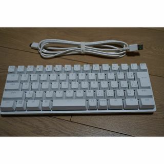 レイザー(Razer)の【中古_比較的美品】Razer Huntsman Mini（日本語配列・白）(PC周辺機器)