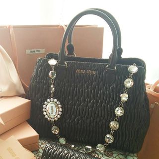 MIU MIU - 新品 定価以下 miumiu ミュウミュウ レザー ボー MIU MIU - 新品 定価以下 miumiu ミュウミュウ レザー ボー