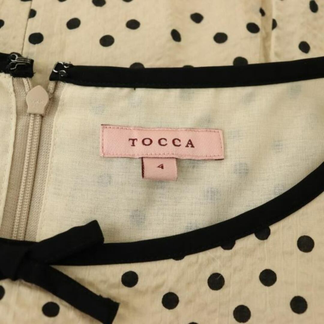 TOCCA - トッカ TOCCA ドット柄ワンピース ミモレ ロング 半袖 4 TOCCA - トッカ TOCCA ドット柄ワンピース ミモレ ロング 半袖 4