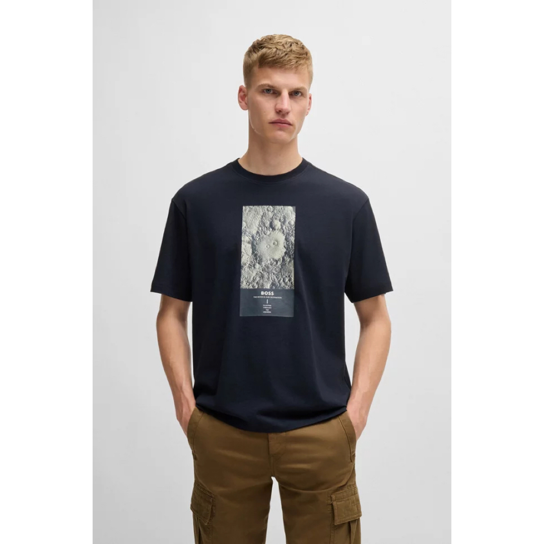 HUGO BOSS - HUGO BOSS 未使用メンズ tシャツ Mネイビー (国内 HUGO BOSS - HUGO BOSS 未使用メンズ tシャツ Mネイビー (国内