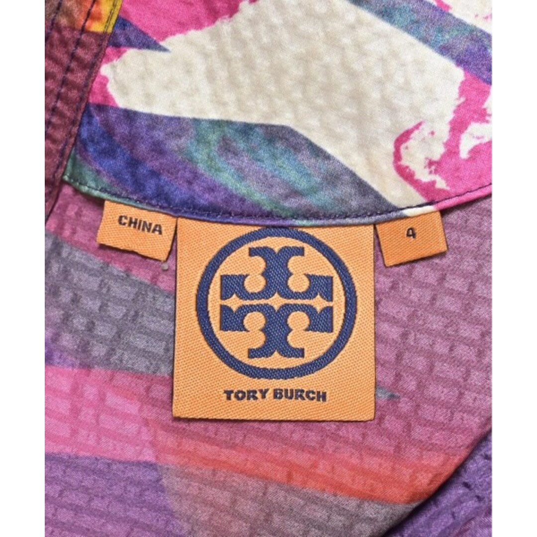 Tory Burch - TORY BURCH トリーバーチ ワンピース F ピンクx青x Tory Burch - TORY BURCH トリーバーチ ワンピース F ピンクx青x