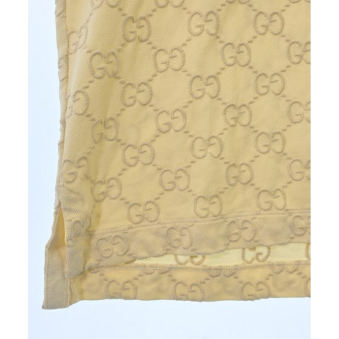 GUCCI - GUCCI グッチ ポロシャツ M ベージュ(総柄) 【古着 GUCCI - GUCCI グッチ ポロシャツ M ベージュ(総柄) 【古着