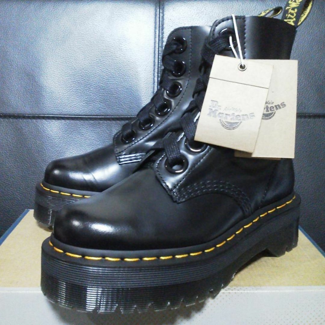 Dr.Martens - 【極美品】Dr.Martens MOLLY UK3 黒 厚底 JADONの Dr.Martens - 【極美品】Dr.Martens MOLLY UK3 黒 厚底 JADONの