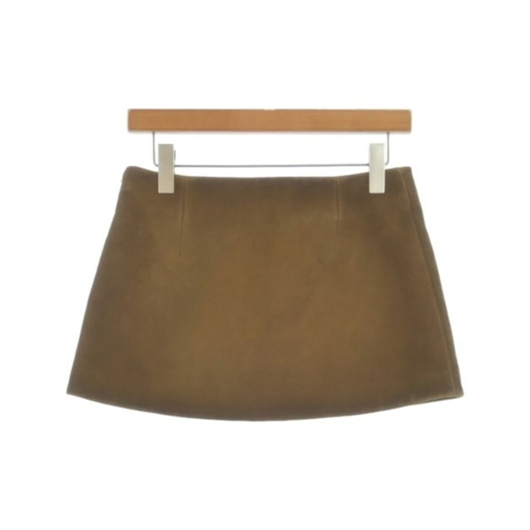 PRADA - PRADA プラダ ミニスカート 38(S位) 茶 【古着】【中古 PRADA - PRADA プラダ ミニスカート 38(S位) 茶 【古着】【中古
