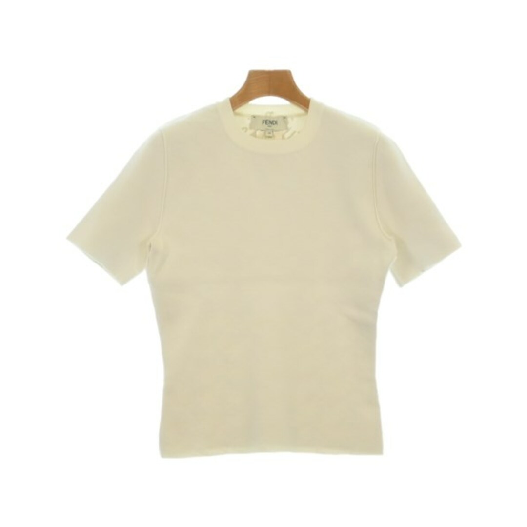 FENDI - FENDI フェンディ ニット・セーター 38(S位) 白 【古着 FENDI - FENDI フェンディ ニット・セーター 38(S位) 白 【古着