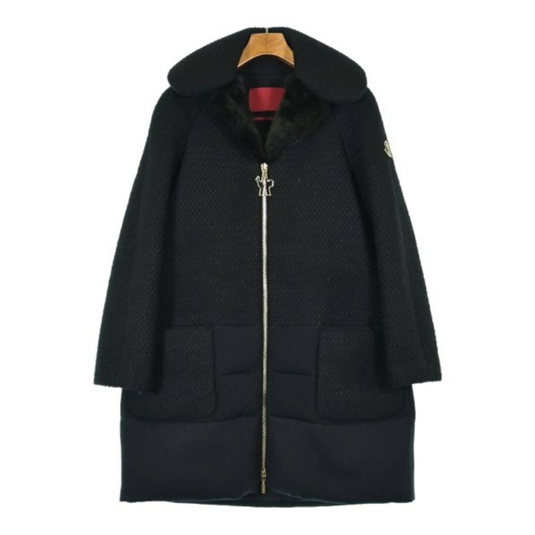 MONCLER GAMME ROUGE ダウンコート 1(S位) 黒 【古着】【中古 MONCLER GAMME ROUGE ダウンコート 1(S位) 黒 【古着】【中古