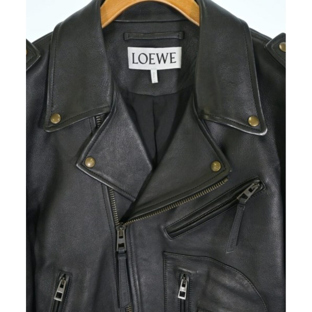 LOEWE - LOEWE ロエベ ライダース 46(M位) 黒 【古着】【中古 LOEWE - LOEWE ロエベ ライダース 46(M位) 黒 【古着】【中古