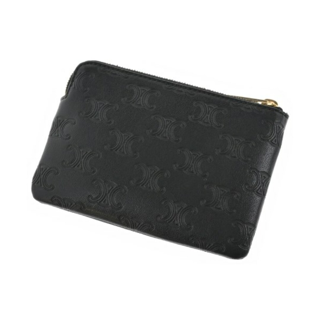 CELINE - CELINE セリーヌ 財布・コインケース - 黒(総柄 CELINE - CELINE セリーヌ 財布・コインケース - 黒(総柄