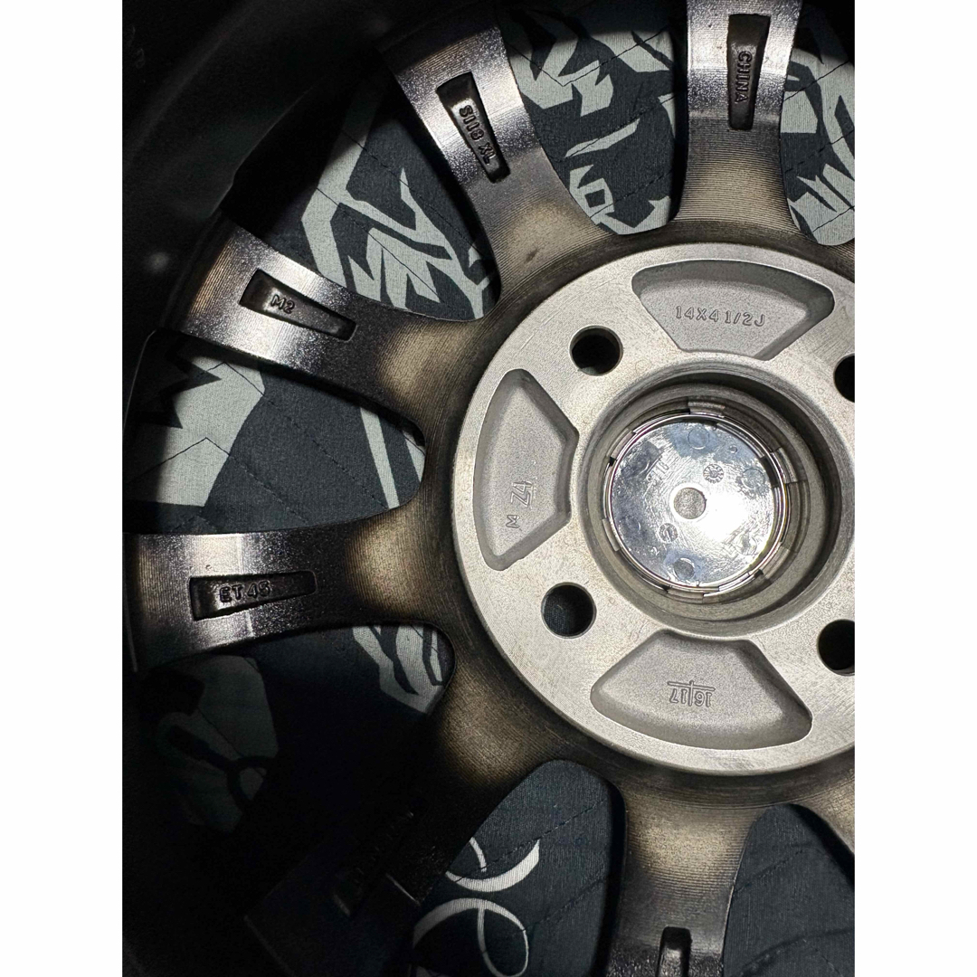 BRIDGESTONE - ㉟155/65R14新品タイヤ4本と中古美品ホイールと BRIDGESTONE - ㉟155/65R14新品タイヤ4本と中古美品ホイールと