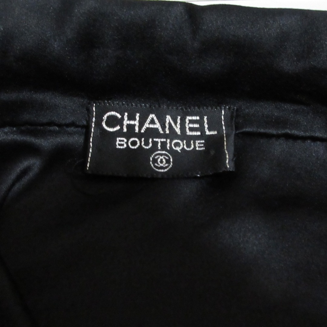 CHANEL - 良品 CHANEL シャネル サテン 長袖 ロングシャツ CHANEL - 良品 CHANEL シャネル サテン 長袖 ロングシャツ
