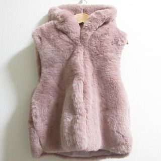 美品 21AW akiki アキキ 井上晃子 エコファーベスト フーデッド 美品 21AW akiki アキキ 井上晃子 エコファーベスト フーデッド