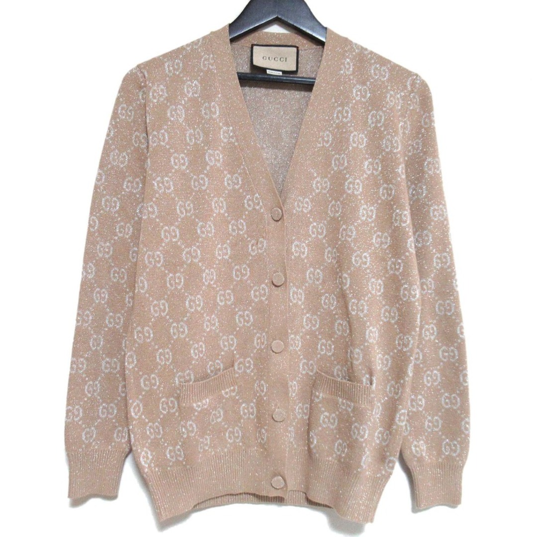 GUCCI - 美品 GUCCI グッチ ラメ GG柄ジャガード Vネック ニット GUCCI - 美品 GUCCI グッチ ラメ GG柄ジャガード Vネック ニット