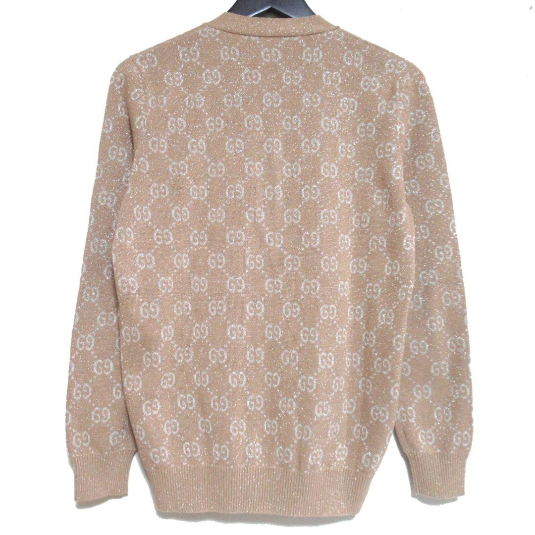 GUCCI - 美品 GUCCI グッチ ラメ GG柄ジャガード Vネック ニット GUCCI - 美品 GUCCI グッチ ラメ GG柄ジャガード Vネック ニット