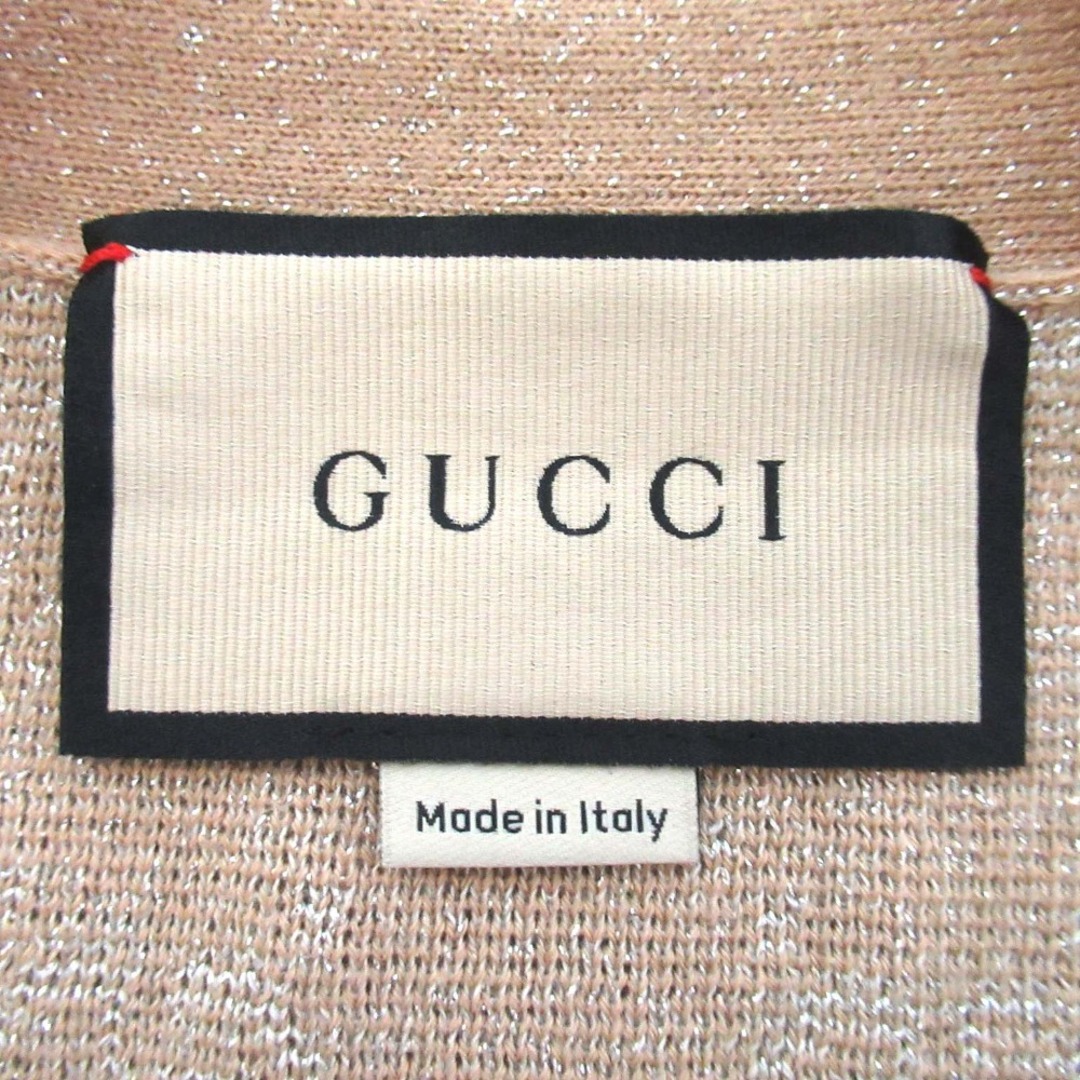 GUCCI - 美品 GUCCI グッチ ラメ GG柄ジャガード Vネック ニット GUCCI - 美品 GUCCI グッチ ラメ GG柄ジャガード Vネック ニット
