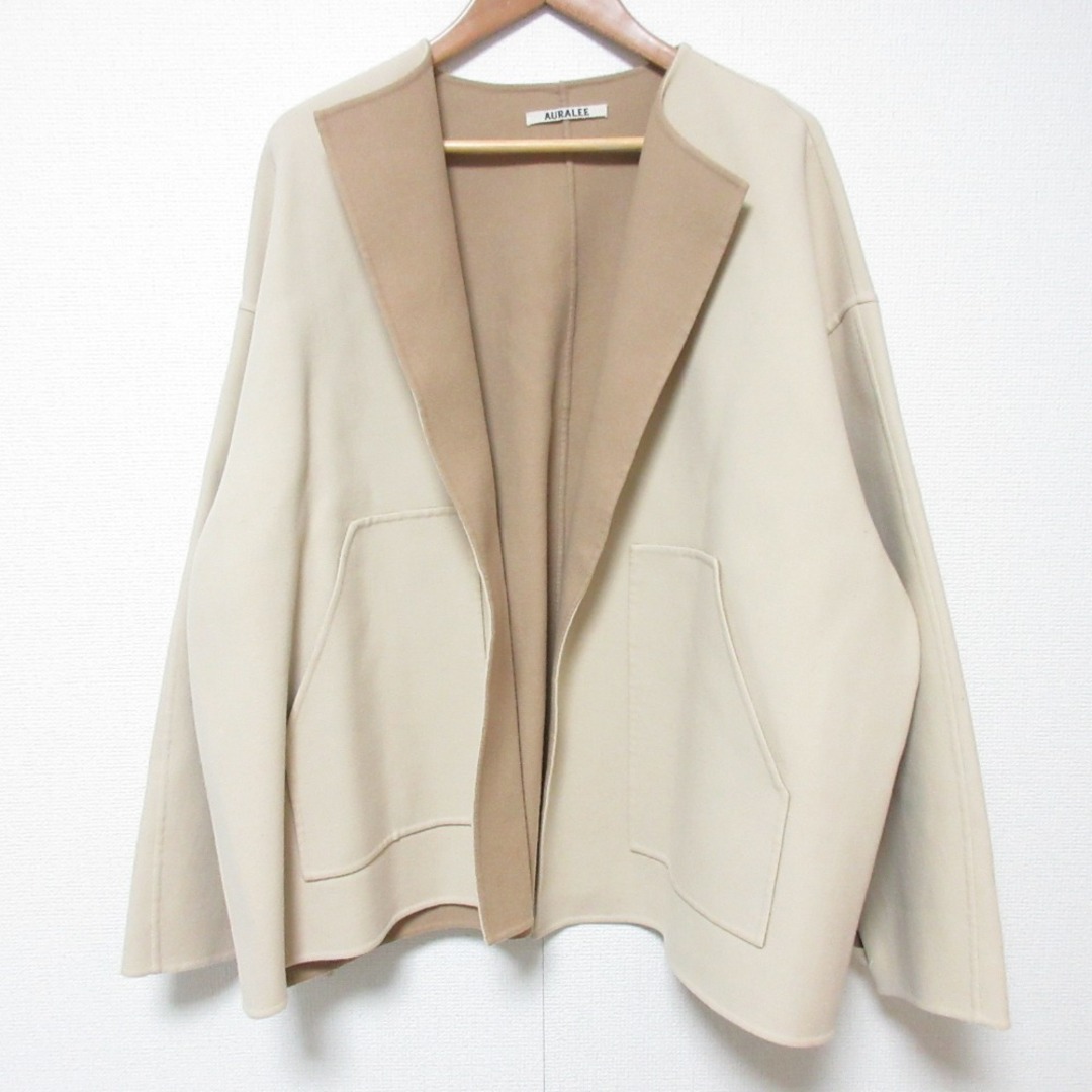 AURALEE - 美品 AURALEE オーラリー SUPER FINE MELTON NO AURALEE - 美品 AURALEE オーラリー SUPER FINE MELTON NO
