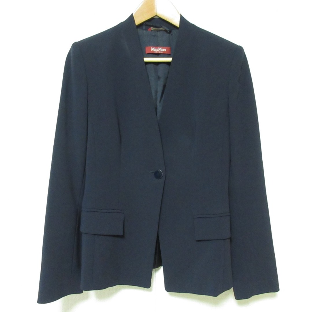 Max Mara - 美品 Max Mara STUDIO マックスマーラ ノーカラー Max Mara - 美品 Max Mara STUDIO マックスマーラ ノーカラー