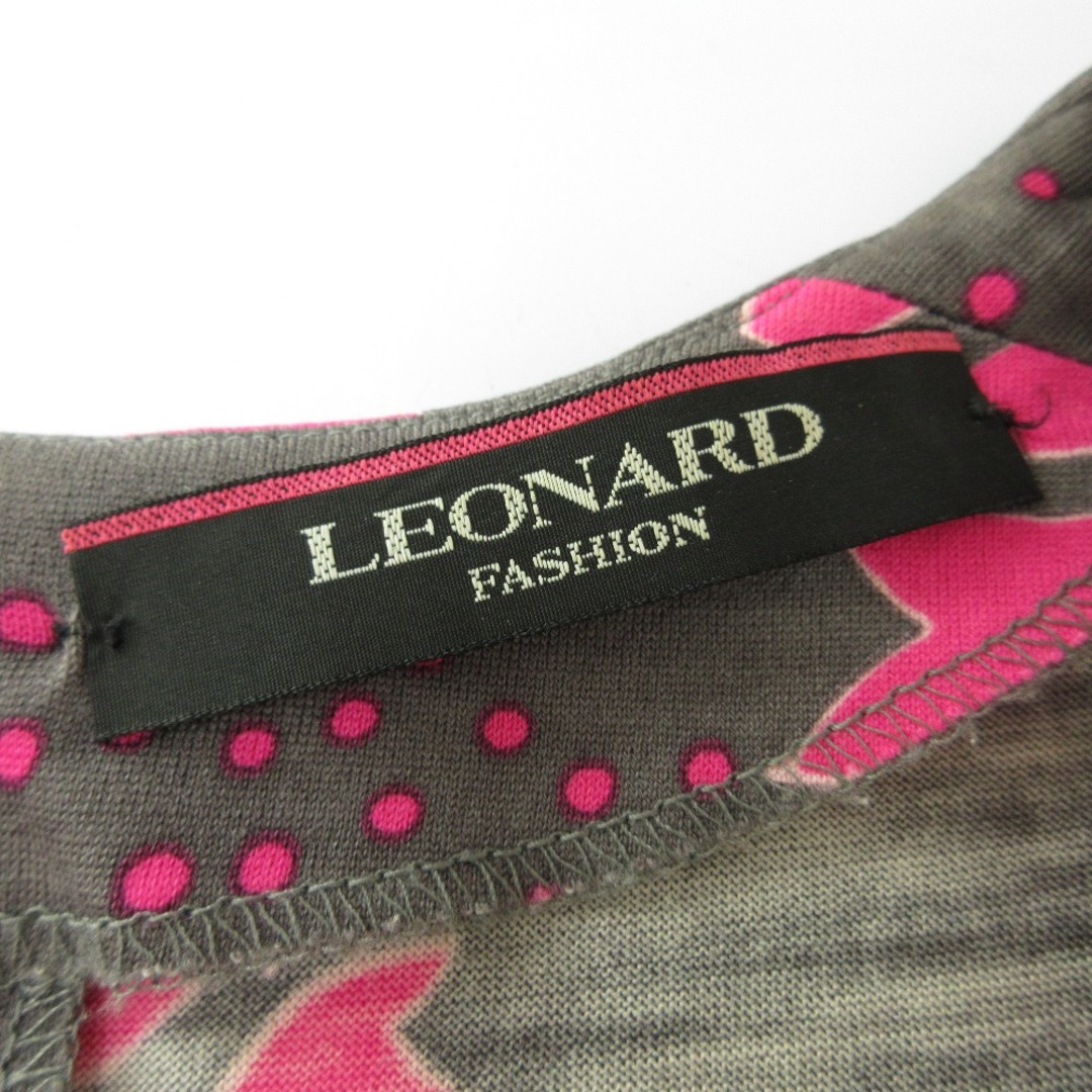 LEONARD - 美品 LEONARD レオナール ボタニカルプリント ウール LEONARD - 美品 LEONARD レオナール ボタニカルプリント ウール