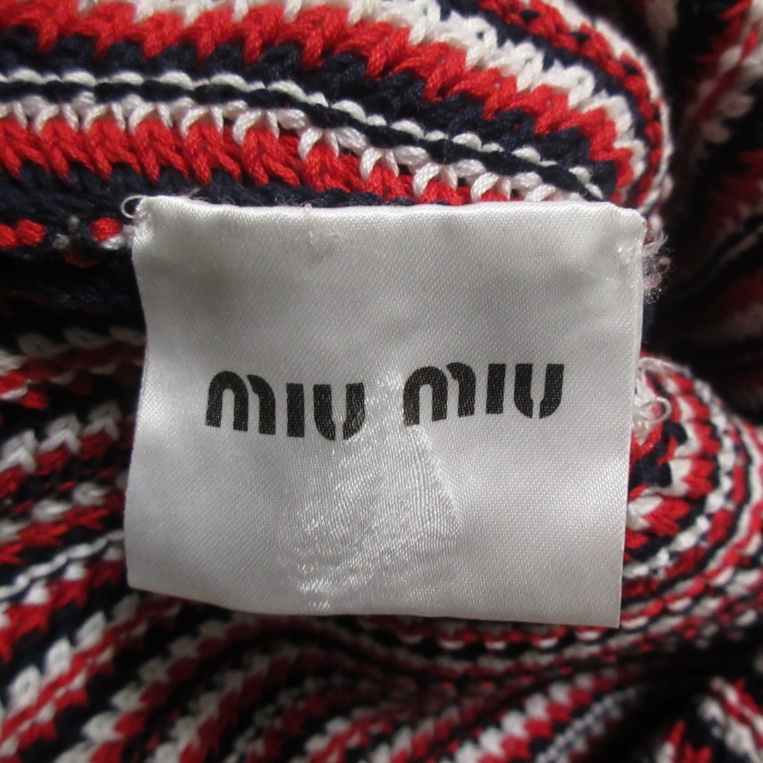 MIU MIU - 美品 MIUMIU ミュウミュウ Vネック ノースリーブ MIU MIU - 美品 MIUMIU ミュウミュウ Vネック ノースリーブ