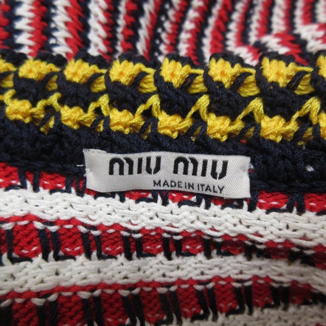MIU MIU - 美品 MIUMIU ミュウミュウ Vネック ノースリーブ MIU MIU - 美品 MIUMIU ミュウミュウ Vネック ノースリーブ