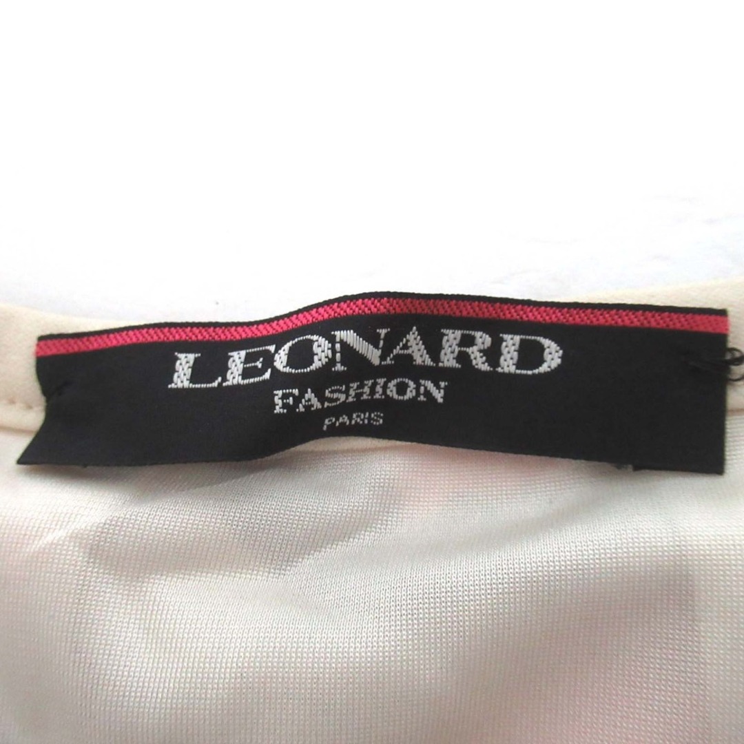LEONARD - 美品 LEONARD レオナール カンカン素材 レオパード柄 LEONARD - 美品 LEONARD レオナール カンカン素材 レオパード柄