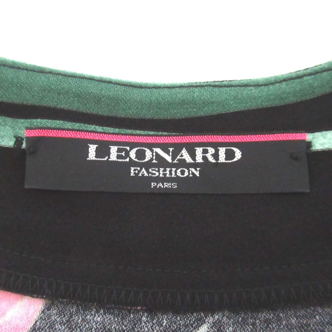 LEONARD - 美品 LEONARD レオナール フラワープリント カンカン LEONARD - 美品 LEONARD レオナール フラワープリント カンカン