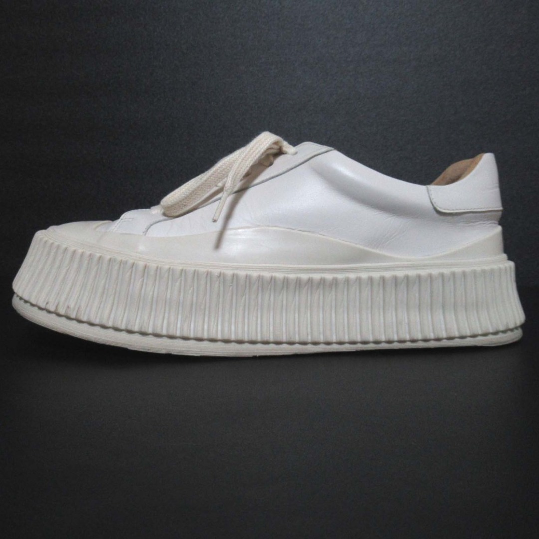 JIL SANDER - 美品 JIL SANDER ジルサンダー レザー ローカット JIL SANDER - 美品 JIL SANDER ジルサンダー レザー ローカット
