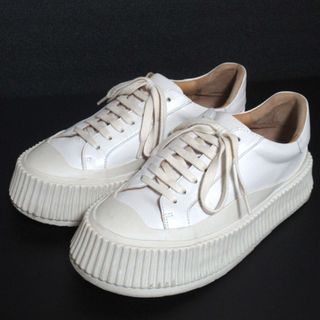 JIL SANDER - 美品 JIL SANDER ジルサンダー レザー ローカット JIL SANDER - 美品 JIL SANDER ジルサンダー レザー ローカット