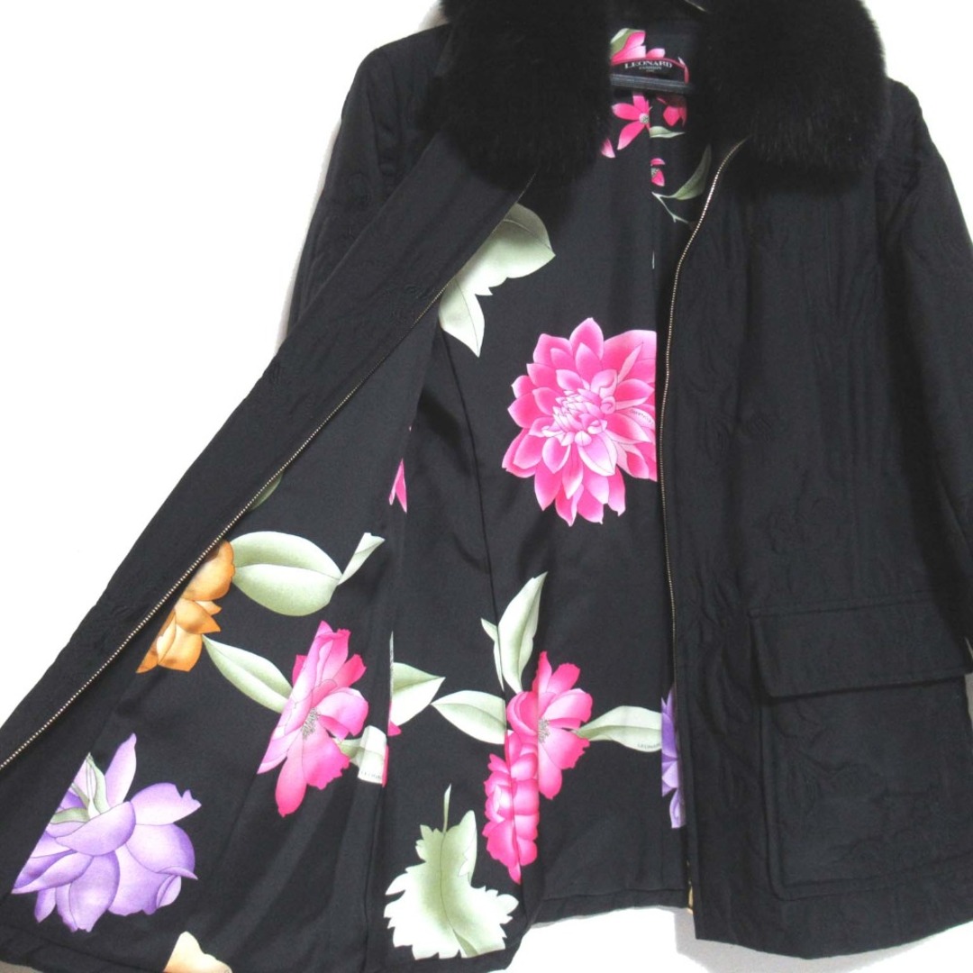 LEONARD - 美品 LEONARD レオナール フォックスファーカラー LEONARD - 美品 LEONARD レオナール フォックスファーカラー
