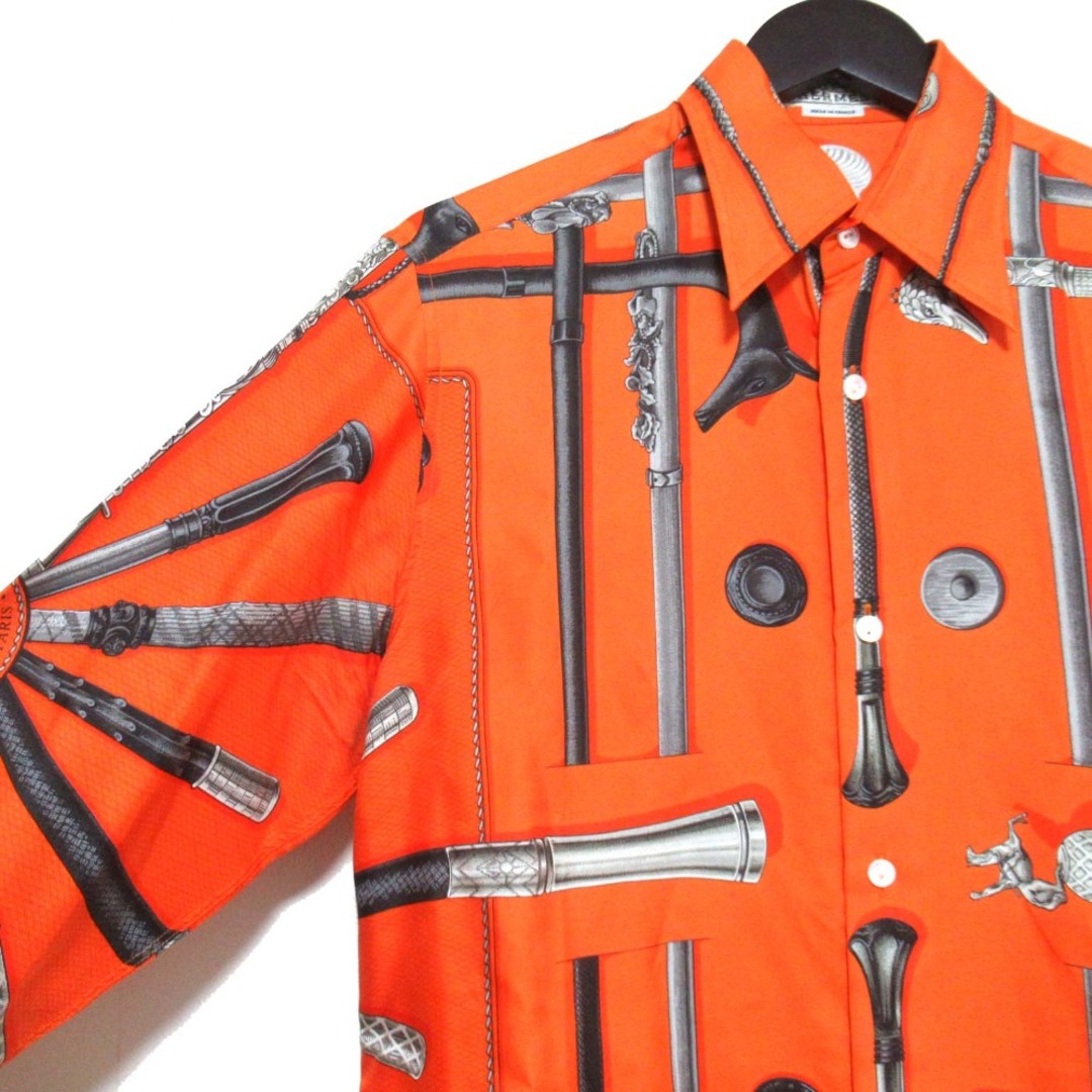 HERMES - 美品 HERMES エルメス CANNES ET POMMEAUX 総柄 シルク HERMES - 美品 HERMES エルメス CANNES ET POMMEAUX 総柄 シルク