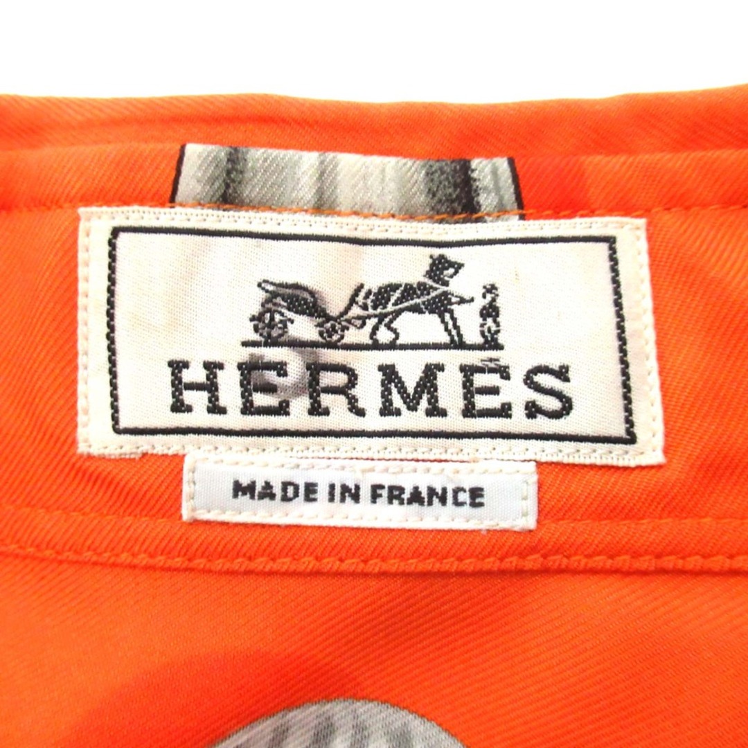 HERMES - 美品 HERMES エルメス CANNES ET POMMEAUX 総柄 シルク HERMES - 美品 HERMES エルメス CANNES ET POMMEAUX 総柄 シルク