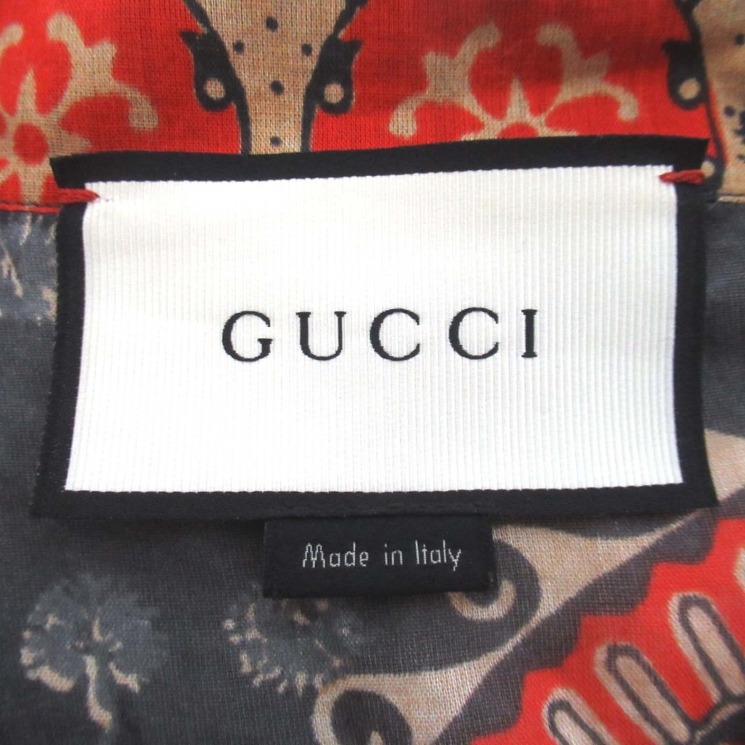 GUCCI - 美品 GUCCI グッチ 総柄 バンドカラー オーバーサイズ GUCCI - 美品 GUCCI グッチ 総柄 バンドカラー オーバーサイズ