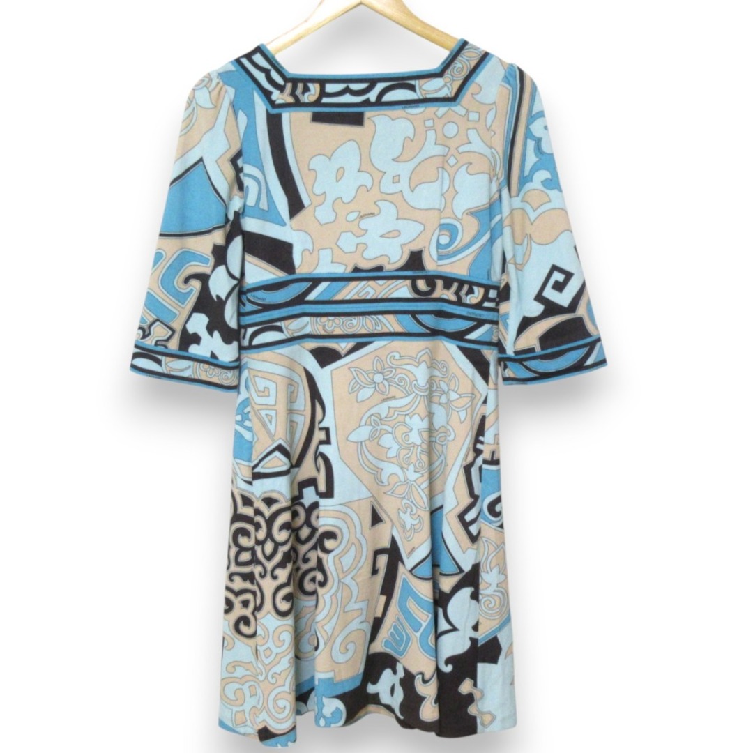 LEONARD - 美品 LEONARD レオナール 総柄 カンカン素材 スクエア LEONARD - 美品 LEONARD レオナール 総柄 カンカン素材 スクエア