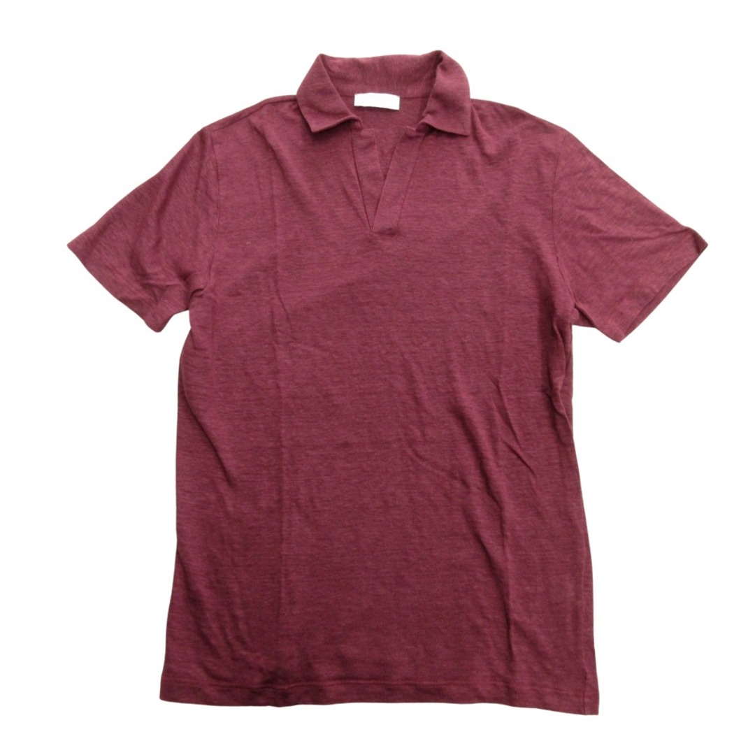 良品 Gran Sasso グランサッソ スキッパー リネン ポロシャツ 良品 Gran Sasso グランサッソ スキッパー リネン ポロシャツ