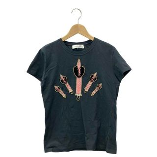 VALENTINO - ヴァレンティノ 花柄 植物 レース 半袖 カットソー VALENTINO - ヴァレンティノ 花柄 植物 レース 半袖 カットソー