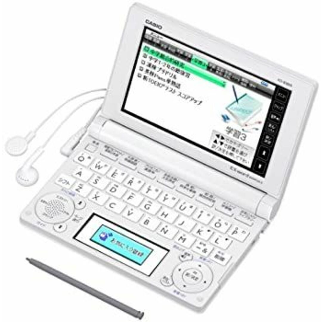 CASIO Ex-word 電子辞書 中学生学習モデル ホワイト 110コンテンツ・1000文学作品・クラシック1000フレーズ収録 ツインカラー液晶 EX-VOICE機能 その他のその他(その他)の商品写真