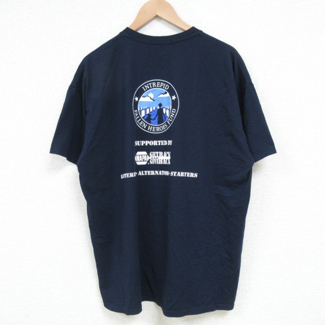 XL☆古着 半袖 Tシャツ メンズ NAPA クルーネック 紺 ネイビー XL☆古着 半袖 Tシャツ メンズ NAPA クルーネック 紺 ネイビー