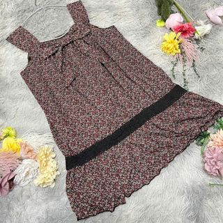 ディップドロップス(Dip Drops)の【Dip Drops】花柄ノースリーブチュニック　カットソー　(2)(チュニック)