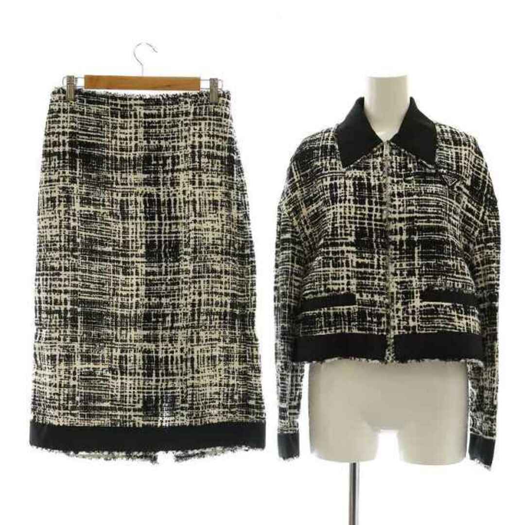 PRADA - プラダ セットアップ 22SS ツイードジャケット ツイード PRADA - プラダ セットアップ 22SS ツイードジャケット ツイード