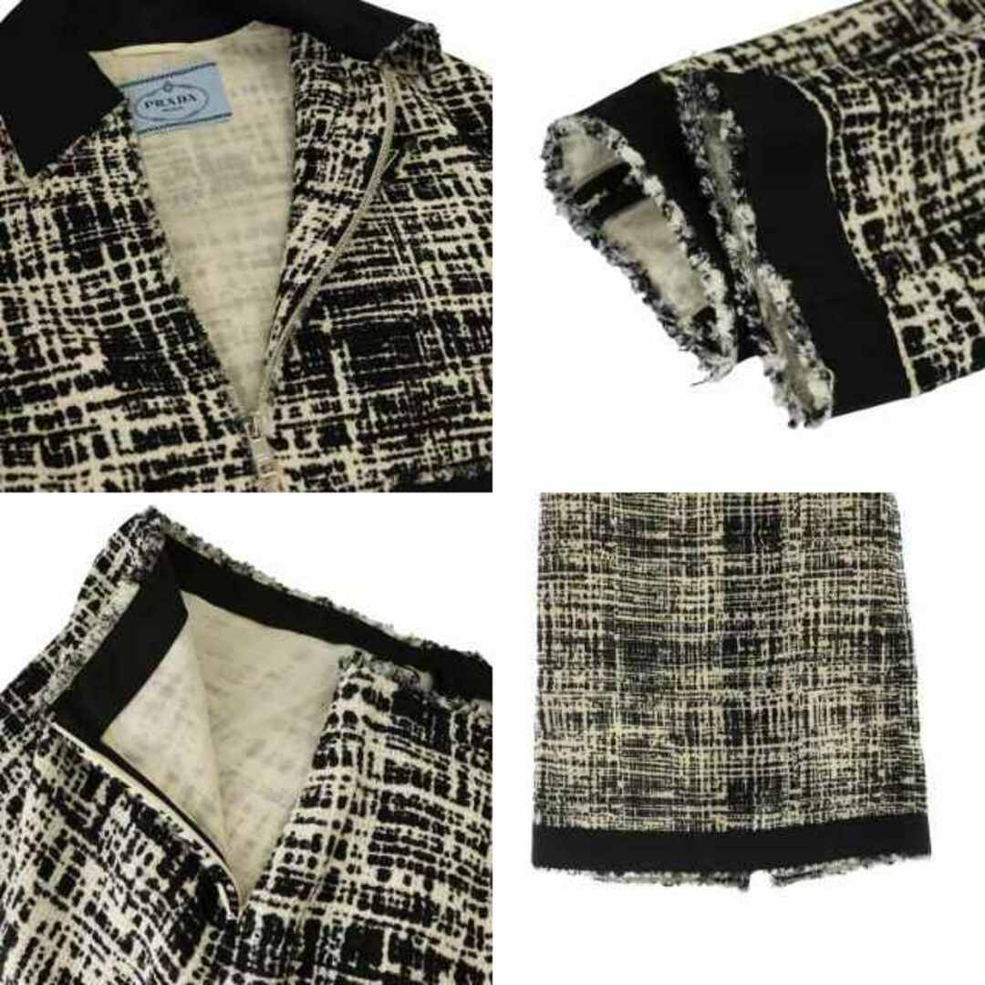 PRADA - プラダ セットアップ 22SS ツイードジャケット ツイード PRADA - プラダ セットアップ 22SS ツイードジャケット ツイード