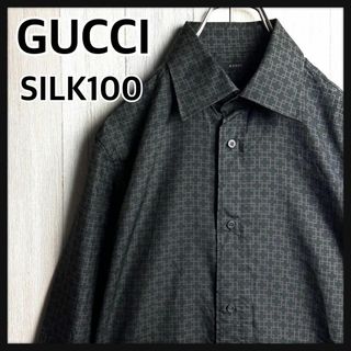 GUCCI - GUCCI ドラゴン刺繍 ウエスタンチェックシャツ 日本国内 GUCCI - GUCCI ドラゴン刺繍 ウエスタンチェックシャツ 日本国内