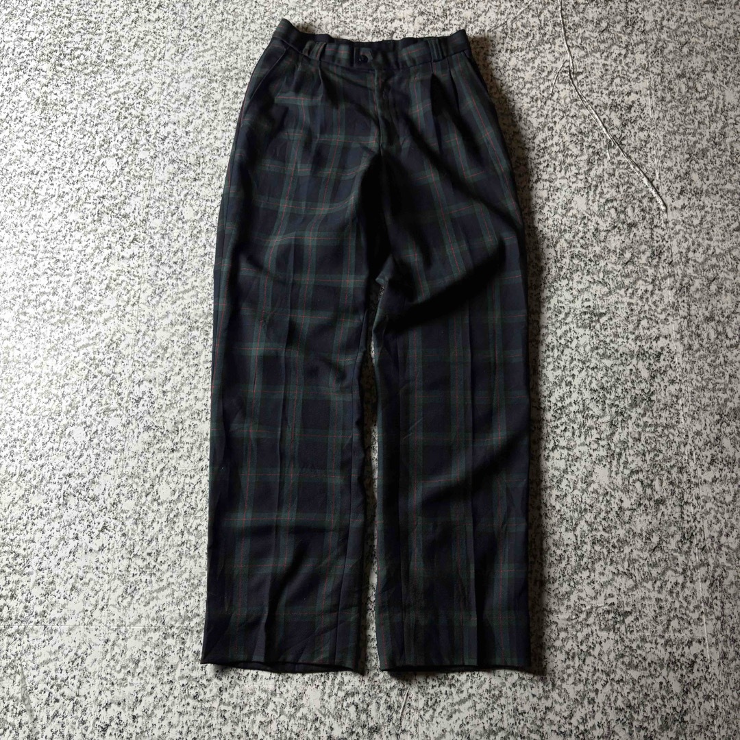 VINTAGE - 【80sフランス製】2タック ブラックウォッチ VINTAGE - 【80sフランス製】2タック ブラックウォッチ