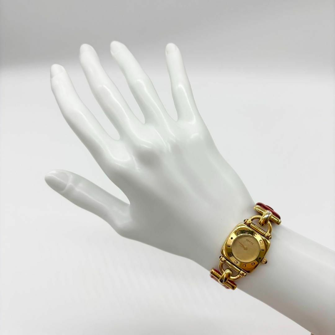 GUCCI - 稼動品 GUCCI グッチ 6300L クォーツ ホースビット G GUCCI - 稼動品 GUCCI グッチ 6300L クォーツ ホースビット G