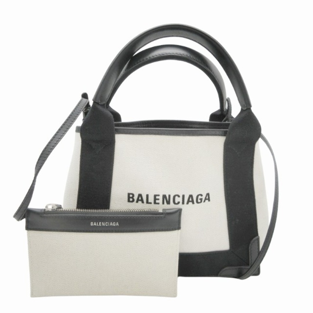 BALENCIAGA - 極美品 バレンシアガ ネイビー カバスXS 2WAY BALENCIAGA - 極美品 バレンシアガ ネイビー カバスXS 2WAY