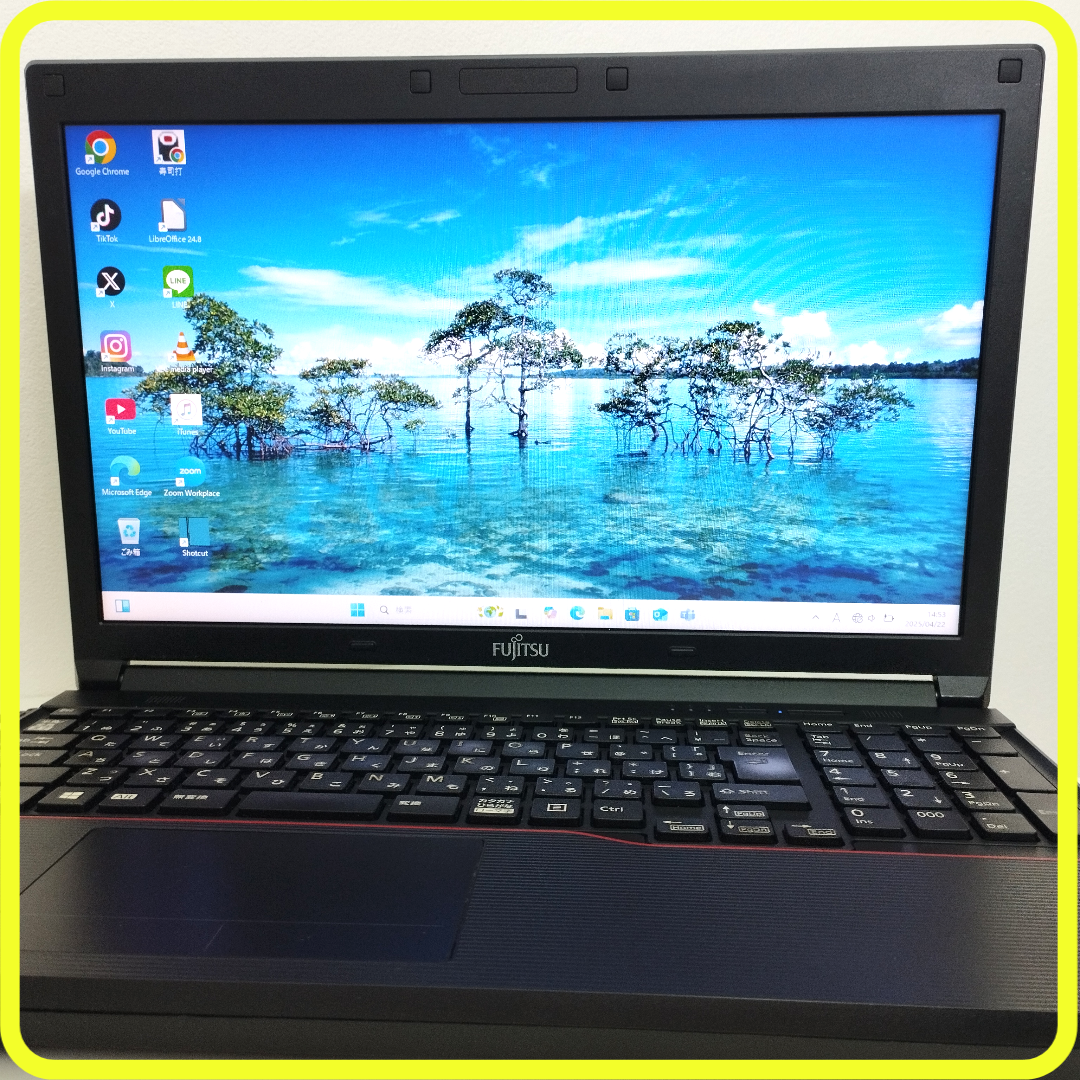 富士通 - 新品SSD256GB⭐️windows11ノートパソコン office 385
