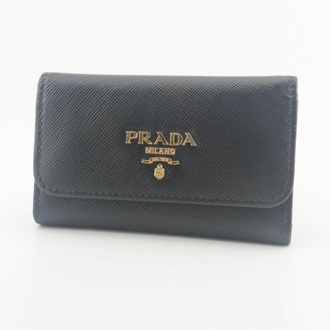 PRADA - プラダ キーケース 6連 サフィアーノレザー 鍵入れ PRADA - プラダ キーケース 6連 サフィアーノレザー 鍵入れ